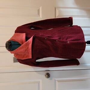 Long cowl neck sweater